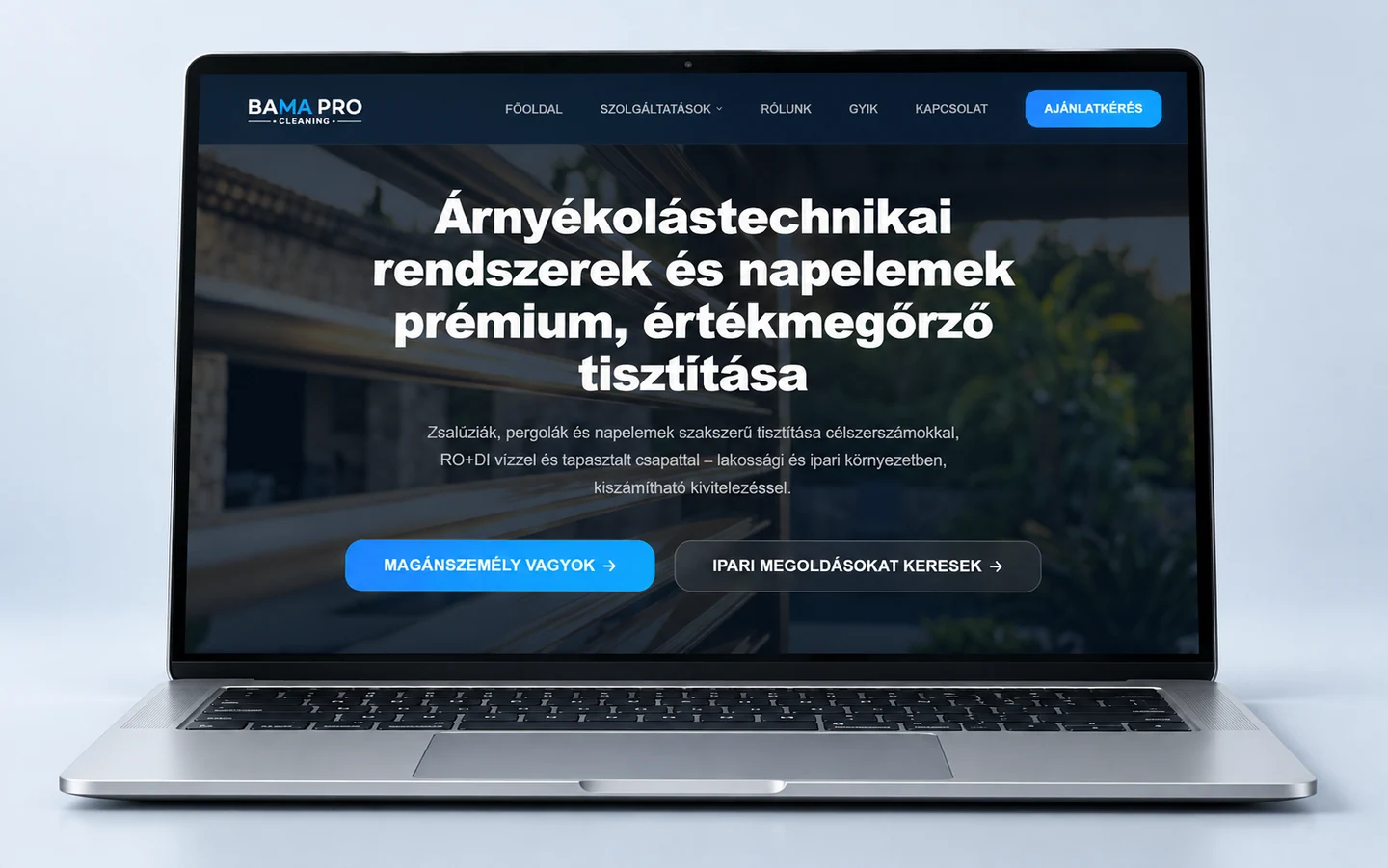BaMa Pro: projektbemutató eszközön