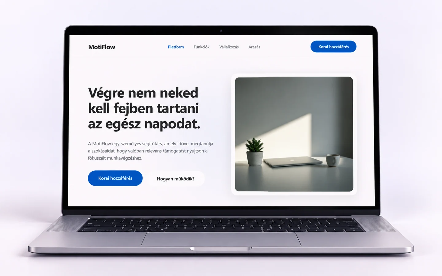 MotiFlow: projektbemutató eszközön